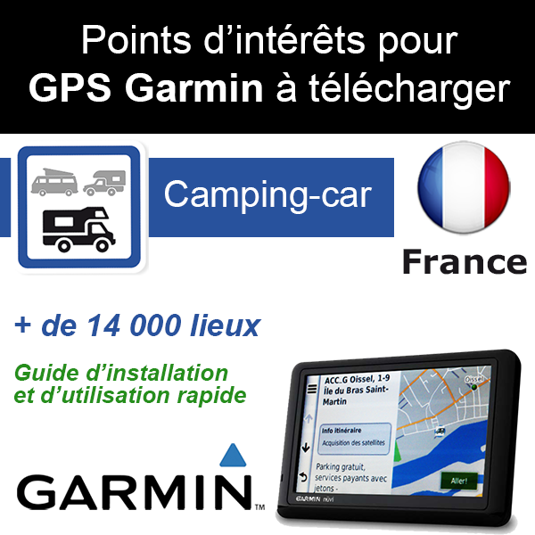 POI park4night GPS Garmin (.gpi) version campingcar France