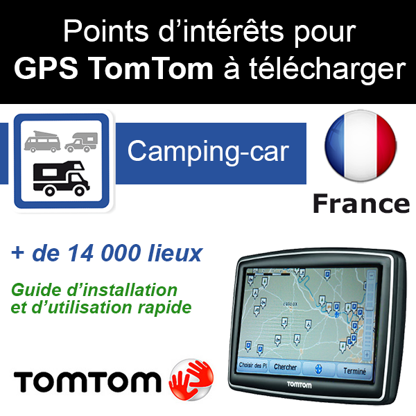 POI park4night GPS Tomtom (.ov2) version campingcar France