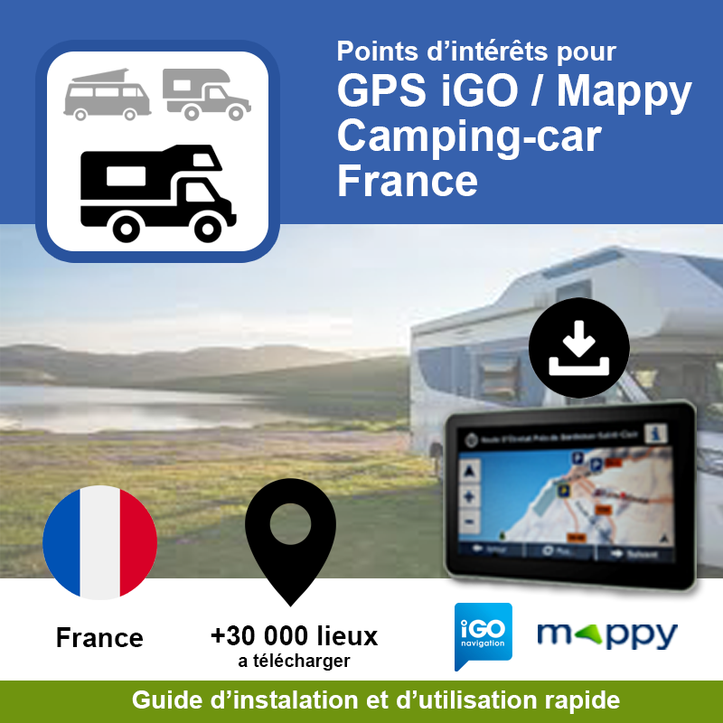 POI park4night GPS iGO/Mappy (.kml) version camping-car France